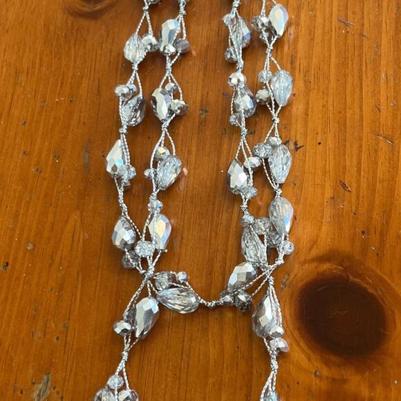 M. Haskell Long Silver Necklace - Picture 1 of 2